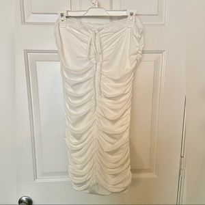 White Dress - Fashion Nova “Sanya Ruched Dress”